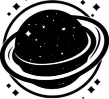 galaxie, noir et blanc vecteur illustration