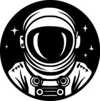 astronaute, noir et blanc vecteur illustration