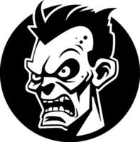 zombi - minimaliste et plat logo - vecteur illustration
