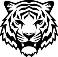 tigre, noir et blanc vecteur illustration