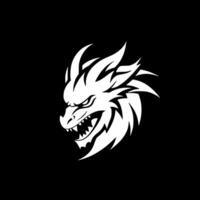 dragon - minimaliste et plat logo - vecteur illustration