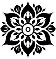 mandala - minimaliste et plat logo - vecteur illustration