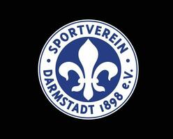 darmstadt club logo symbole Football Bundesliga Allemagne abstrait conception vecteur illustration avec noir Contexte