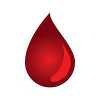 logo de don de sang vecteur