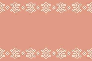 ethnique géométrique en tissu modèle traverser point.ikat broderie ethnique Oriental pixel modèle Rose or rose Contexte. abstrait, vecteur, illustration. texture, cadre, motifs, soie, Saint-Valentin rose fond d'écran. vecteur