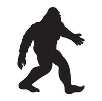 bigfoot silhouette t chemise conception. vecteur illustration.