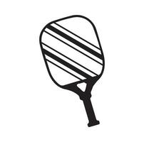 pickleball vecteur et pickleball pagaies signe symbole icône vecteur illustration pickleball logo vecteur