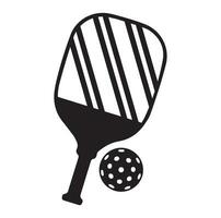 pickleball vecteur et pickleball pagaies signe symbole icône vecteur illustration pickleball logo vecteur