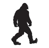 bigfoot silhouette t chemise conception. vecteur illustration.