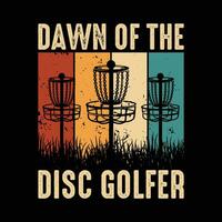 disque le golf T-shirt vecteur, disque le golf conceptions, disque le golf branché t chemise, rétro t chemise conceptions, disques marrant rétro ancien disque le golf T-shirt conception, typographie T-shirt conception, vecteur