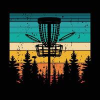 disque le golf T-shirt vecteur, disque le golf conceptions, disque le golf branché t chemise, rétro t chemise conceptions, disques marrant rétro ancien disque le golf T-shirt conception, typographie T-shirt conception, vecteur