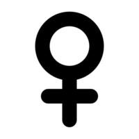 femelle marque silhouette icône. femme marquer. vecteur. vecteur