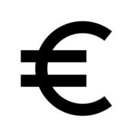 euro symbole. euro monnaie. vecteur. vecteur