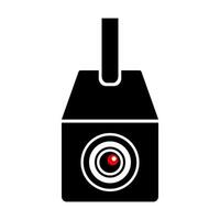 surveillance caméra icône pendant enregistrement. vidéosurveillance. Sécurité caméra. vecteur. vecteur