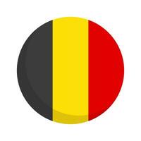 rond Belge drapeau icône. drapeau de Belgique. vecteur. vecteur