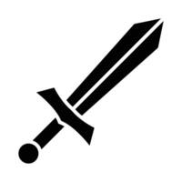 épée vecteur glyphe icône pour personnel et commercial utiliser.