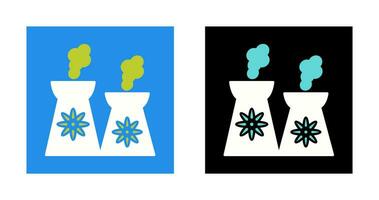 icône de vecteur de centrale nucléaire