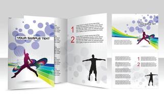 conception de modèle de brochure créative vecteur