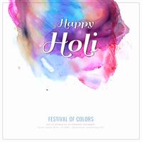 Abstrait Happy Holi vecteur