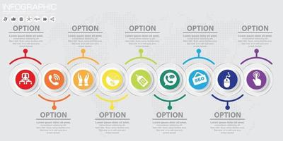 concept de chronologie infographique vecteur