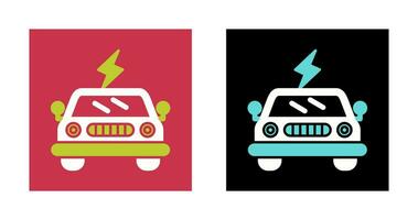 icône de vecteur de voiture électrique