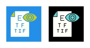 icône de vecteur de test oculaire