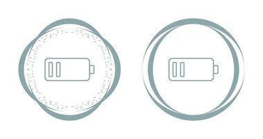 icône de vecteur de batterie faible