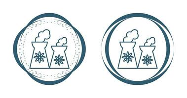 icône de vecteur de centrale nucléaire