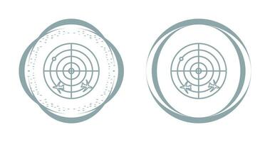 icône de vecteur d'écran radar