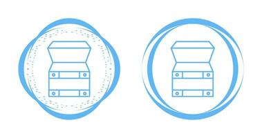 icône de vecteur de boîte au trésor ouverte