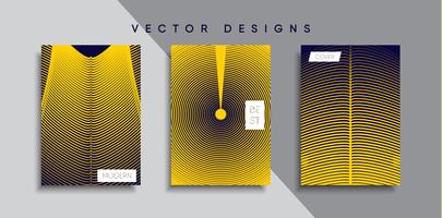 Dessins de couverture minimale de vecteur. Modèle de future affiche vecteur