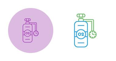 icône de vecteur de réservoir d'oxygène