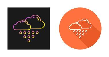 icône de vecteur de pluie acide