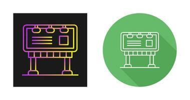 icône de vecteur de panneau de bannière