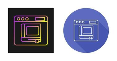 icône de vecteur de livre électronique