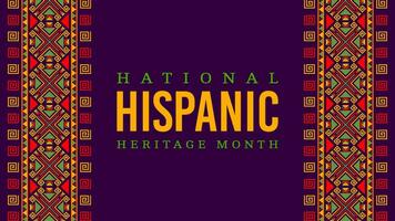 ethnique ornement nationale hispanique patrimoine mois vecteur