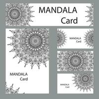 mandala Contexte modèles pour cartes, affiches, salutation cartes vecteur