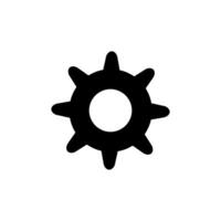 équipement icône vecteur. ingénierie illustration signe. roue dentée symbole. réglages logo. vecteur