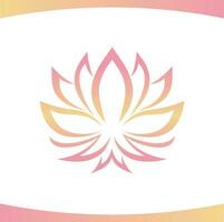 lotus bien-être fleur logo vecteur