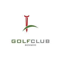 initiale lettre l le golf club icône logo conception modèle vecteur