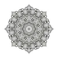 mandala art pour coloration livre. nettoyer décoratif rond ornement. Oriental modèle, vecteur illustration coloration livre page. circulaire modèle dans forme de mandala pour henné, Mehndi, tatouage, décoration.