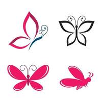 images de logo papillon beauté vecteur