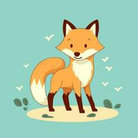 Renard vecteur mignonne Renard dessin animé symbole