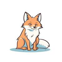 Renard vecteur mignonne Renard dessin animé symbole