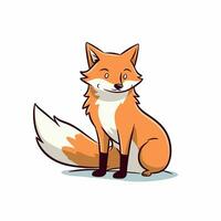 Renard vecteur mignonne Renard dessin animé symbole