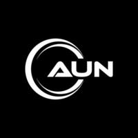 aun logo conception, inspiration pour une unique identité. moderne élégance et Créatif conception. filigrane votre Succès avec le frappant cette logo. vecteur