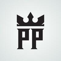 mordan pp logo conception modèle. Libre de droits vecteur illustration