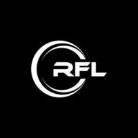 RFL logo conception, inspiration pour une unique identité. moderne élégance et Créatif conception. filigrane votre Succès avec le frappant cette logo. vecteur