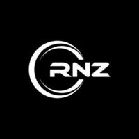 rnz logo conception, inspiration pour une unique identité. moderne élégance et Créatif conception. filigrane votre Succès avec le frappant cette logo. vecteur