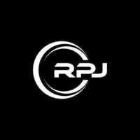 rpj logo conception, inspiration pour une unique identité. moderne élégance et Créatif conception. filigrane votre Succès avec le frappant cette logo. vecteur